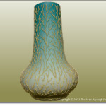 Blue Coralene Vase